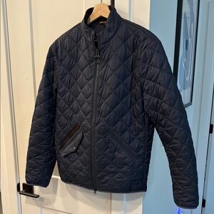 Navy Quilted Jacket